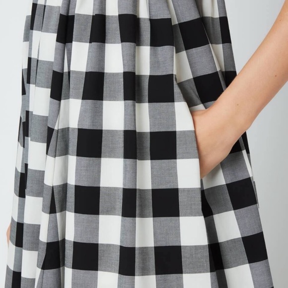 ♠️💃 kate spade Gingham Al Fresco Mini Dress, Black Multi - Picture 5 of 7